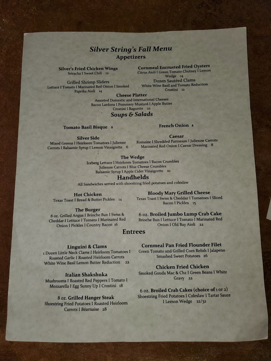 Menu Silver Strings-3